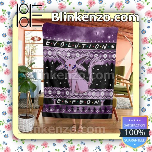 Espeon Evolution Quilted Blanket b