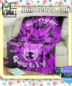 Evolve Gastly Within Gengar Tie Dye Face Quilted Blanket