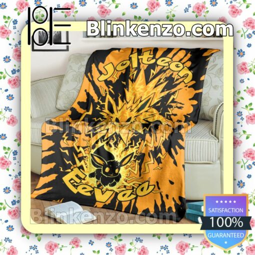 Evolve Jolteon Tie Dye Face Quilted Blanket