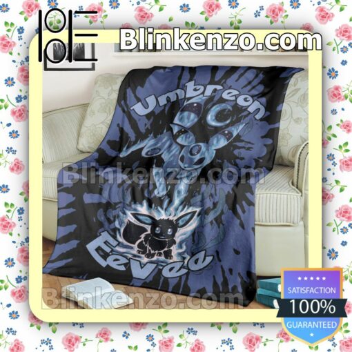 Evolve Umbreon Tie Dye Face Quilted Blanket