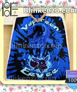 Evolve Vaporeon Tie Dye Face Quilted Blanket b