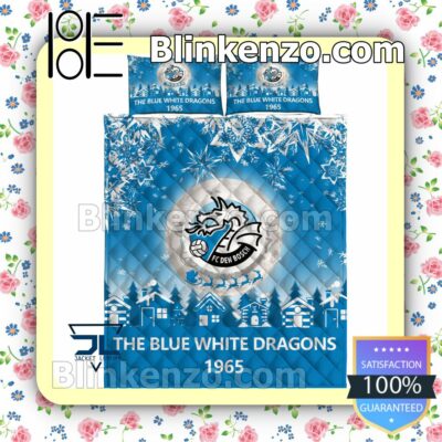 Fc Den Bosch The Blue White Dragons 1965 Christmas Duvet Cover a