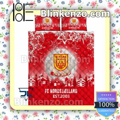 Fc Nordsjaelland Est 2003 Christmas Duvet Cover b