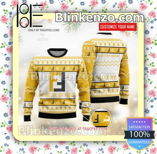 Fendi Brand Print Christmas Sweater