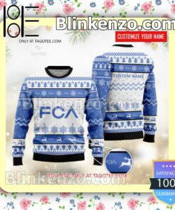 Fiat Chrysler Automobiles Brand Print Christmas Sweater