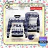 Fila Brand Print Christmas Sweater