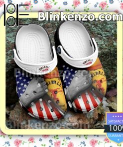 Fireball Whiskey American Flag Clogs