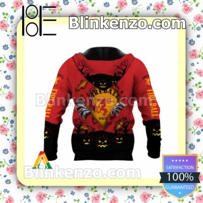 Fireball Whisky Scary Night Halloween 2022 Costume Hoodie c