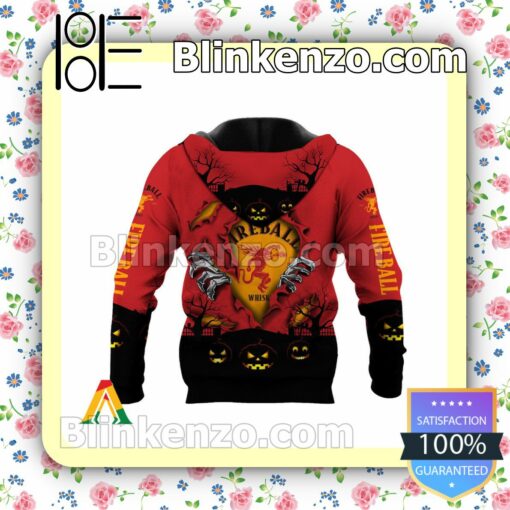 Fireball Whisky Scary Night Halloween 2022 Costume Hoodie c