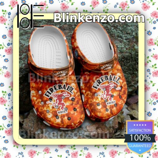 Fireball Whisky Tie Dye Clogs