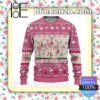 Flamingo I Am Dreaming Of A Pink Christmas Christmas Pullover Sweaters