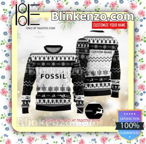 Fossil Watch Brand Christmas Sweater