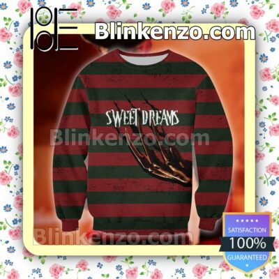 Freddy Krueger Outfit Sweet Dreams Halloween Ideas Hoodie Jacket a