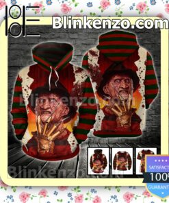 Freddy Krueger Red And Green Lines Halloween Halloween Ideas Hoodie Jacket