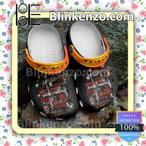 Friends Horror Characters Name Halloween Clogs