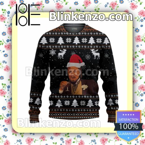 Funny Leonardo Dicaprio Laughing Christmas Pullover Sweaters