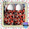 Funny Mickey Face Red Halloween Clogs