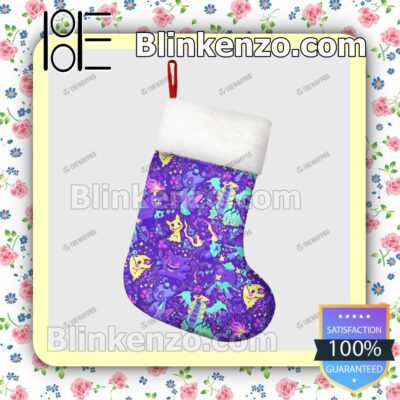 Ghost Type Pattern Pokemon Xmas Stockings Decorationss b