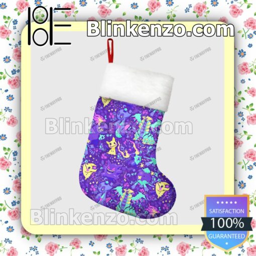 Ghost Type Pattern Pokemon Xmas Stockings Decorationss b