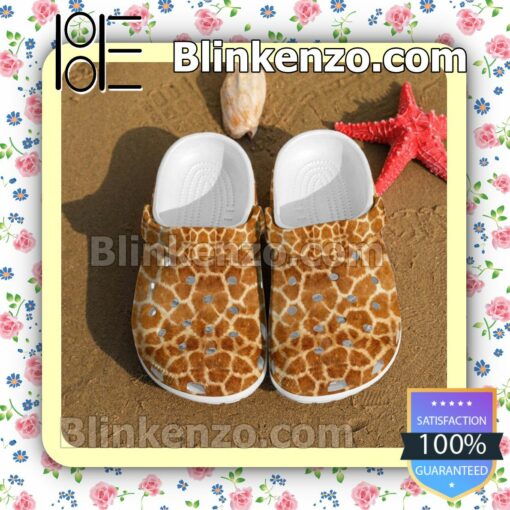 Giraffe Skin Pattern Clogs