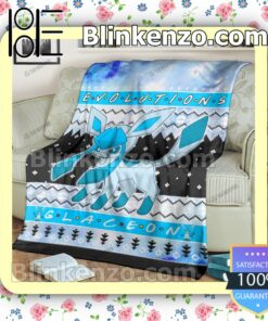 Glaceon Evolution Quilted Blanket