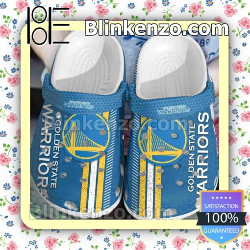 Golden State Warriors Hive Pattern Clogs