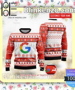 Google Brand Print Christmas Sweater