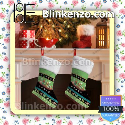 Only For Fan Grass Type Pokemon Xmas Stockings Decorations