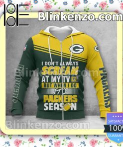 POD Green Bay Packers I Don't Always Scream At My TV But When I Do NFL Polo Shirt