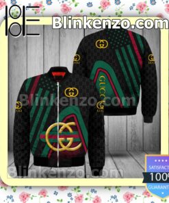Gucci American Flag Black Military Jacket Sportwear