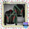Gucci Luxury Black Mix Red And Green Curves Military Jacket Sportwear