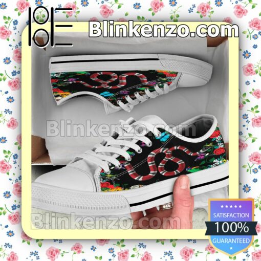 Gucci Snake And Flower Chuck Taylor All Star Sneakers