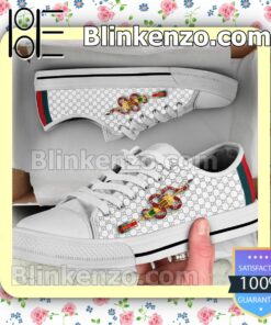 Gucci Snake Vaccine White Monogram Chuck Taylor All Star Sneakers