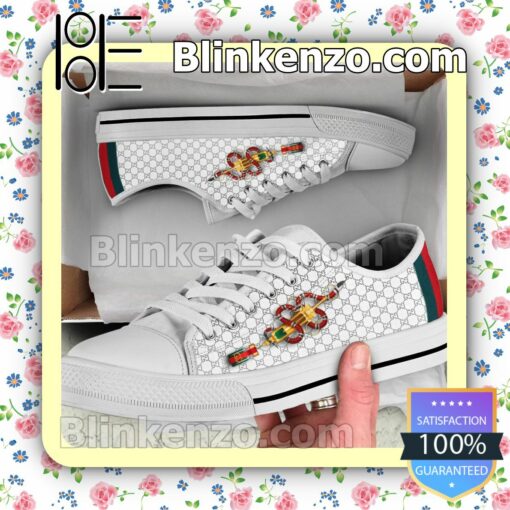 Gucci Snake Vaccine White Monogram Chuck Taylor All Star Sneakers
