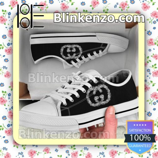 Gucci White Rose Logo Chuck Taylor All Star Sneakers