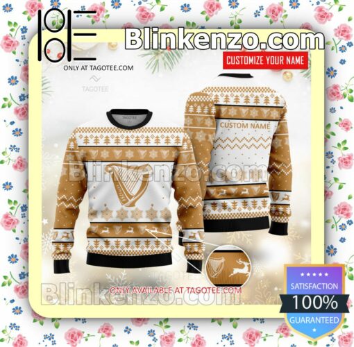 Guinness Brand Print Christmas Sweater