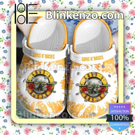 Guns N' Rose Logo Color Splash Clogs