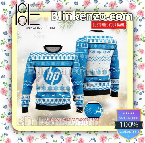 HP Inc Brand Print Christmas Sweater