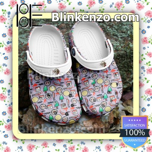 Halloween Friday The 13th Pattern Clogs