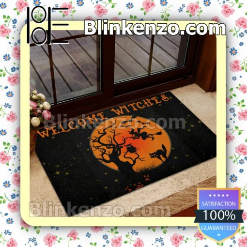 Halloween Welcome Witches Entryway Rug
