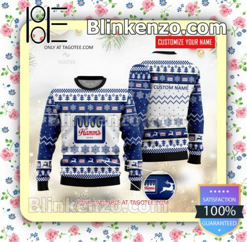 Hamm's Brand Print Christmas Sweater