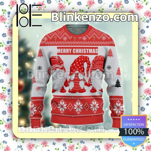 Happy Gnome Merry Christmas Christmas Pullover Sweaters