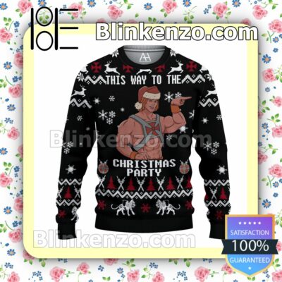 He-man This Way To The Christmas Party Christmas Pullover Sweaters