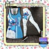 Her Stitch Angel Blue And White Women Tank Top Pant Set