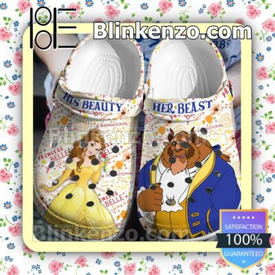 His Beauty And Her Beast Halloween Clogs