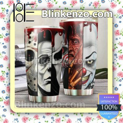 Horror Characters Halloween Blood Travel Mug