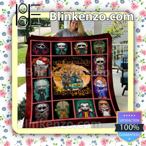 Horror Characters The Boys Are Back In Town Cozy Blanket
