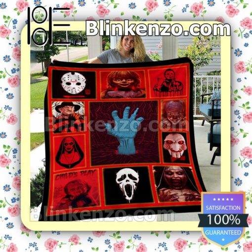 Horror Films Characters Cozy Blanket