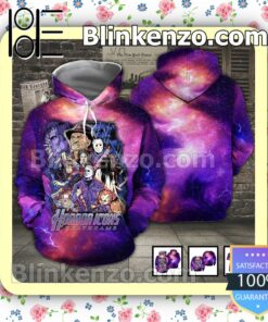 Horror Icons Death Game Purple Galaxy Halloween Ideas Hoodie Jacket