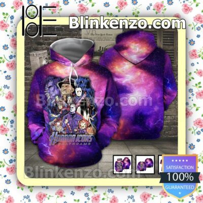 Horror Icons Death Game Purple Galaxy Halloween Ideas Hoodie Jacket